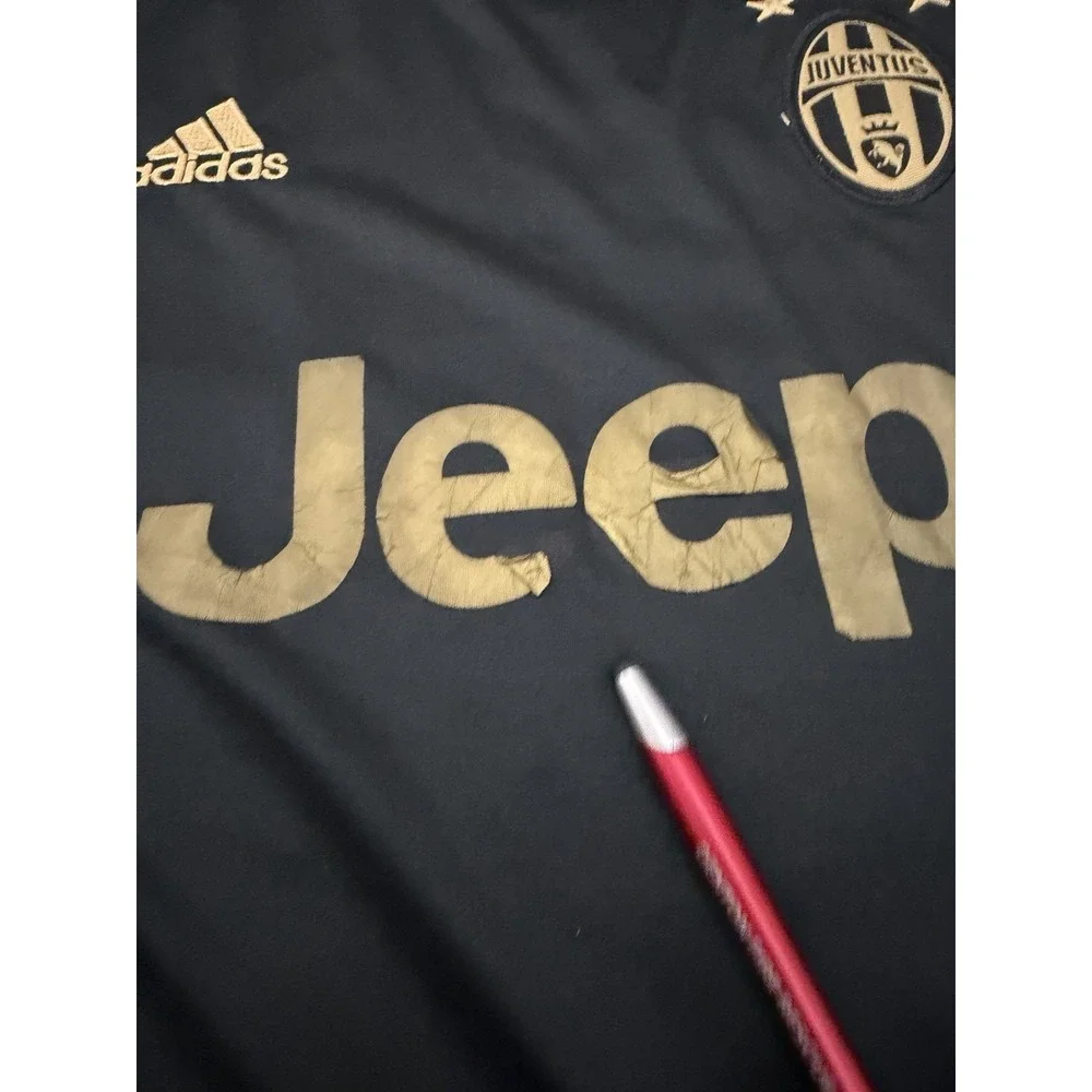 adidas Juventus Mohsen #10 Jersey Football Shirt Black Gold Rare Men's Large